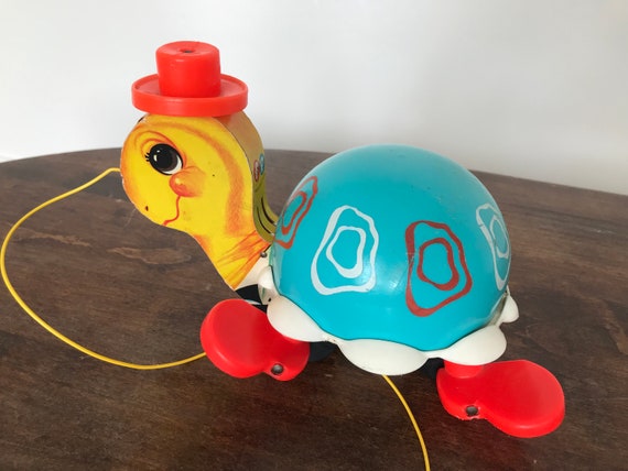 fisher price turtle pull toy
