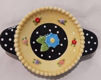 Mary Engelbreit Tea Bag Holder Egg Flower