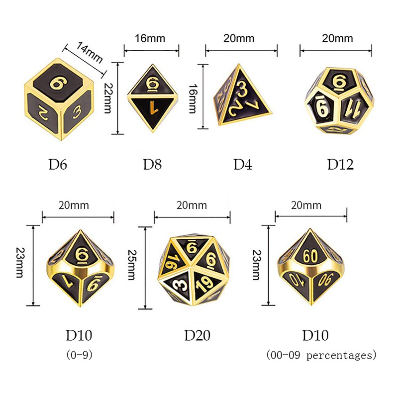 Party Favors Board Game Dice Blue Metal Coc Dice Set Polyhedral Dice Dnd Dice Trpg Metal Dice Dungeons And Dragon Dice Games Puzzles Dice Tile Games Vadel Com