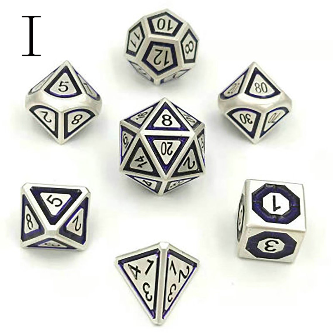 7pcs Mechanical style dice Set Party Favors Dice TRPG Metal Etsy