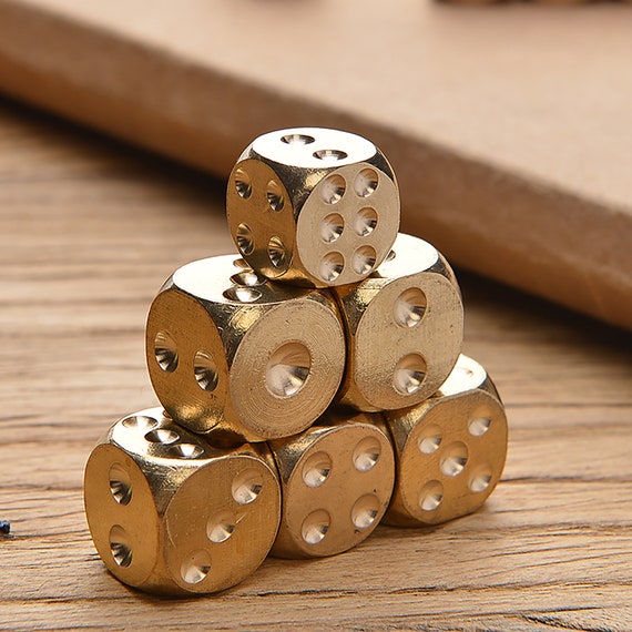 5pcs Brass Dice Solid Copper Dice Bar KTV Entertainment Etsy