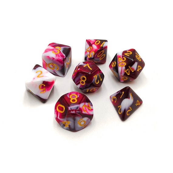 White And Red Dice Set Trpg Dice Polyhedral Dice Set Etsy White And Red Dice Set Trpg Dice Polyhedral Dice Set Etsy