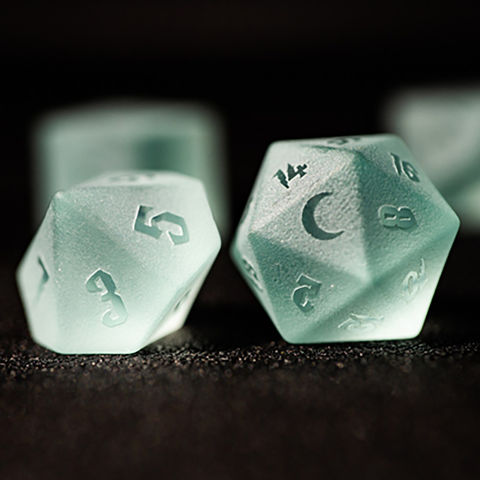 7pcs Light Green Zircon Dice setBoard Game COC DiceTRPG Etsy