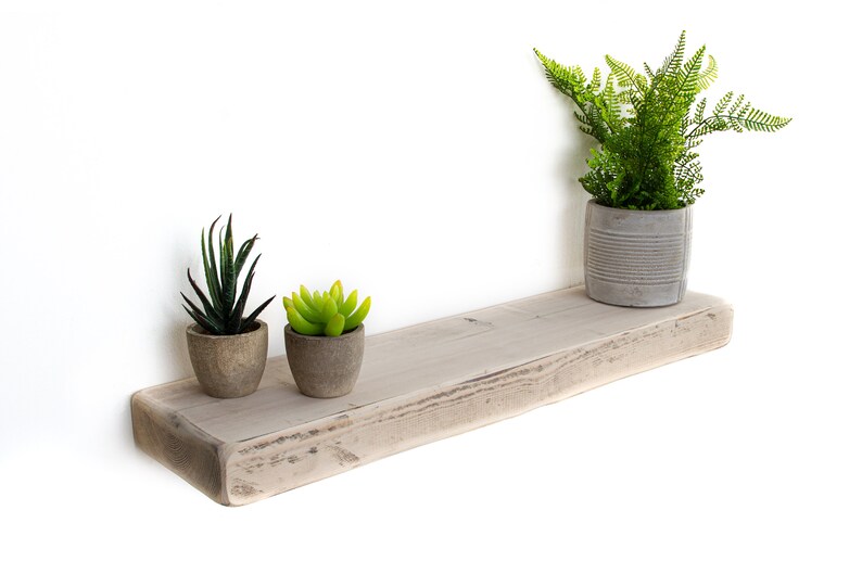Floating Shelf HandCrafted in shabby chic made from solid wood Etsy