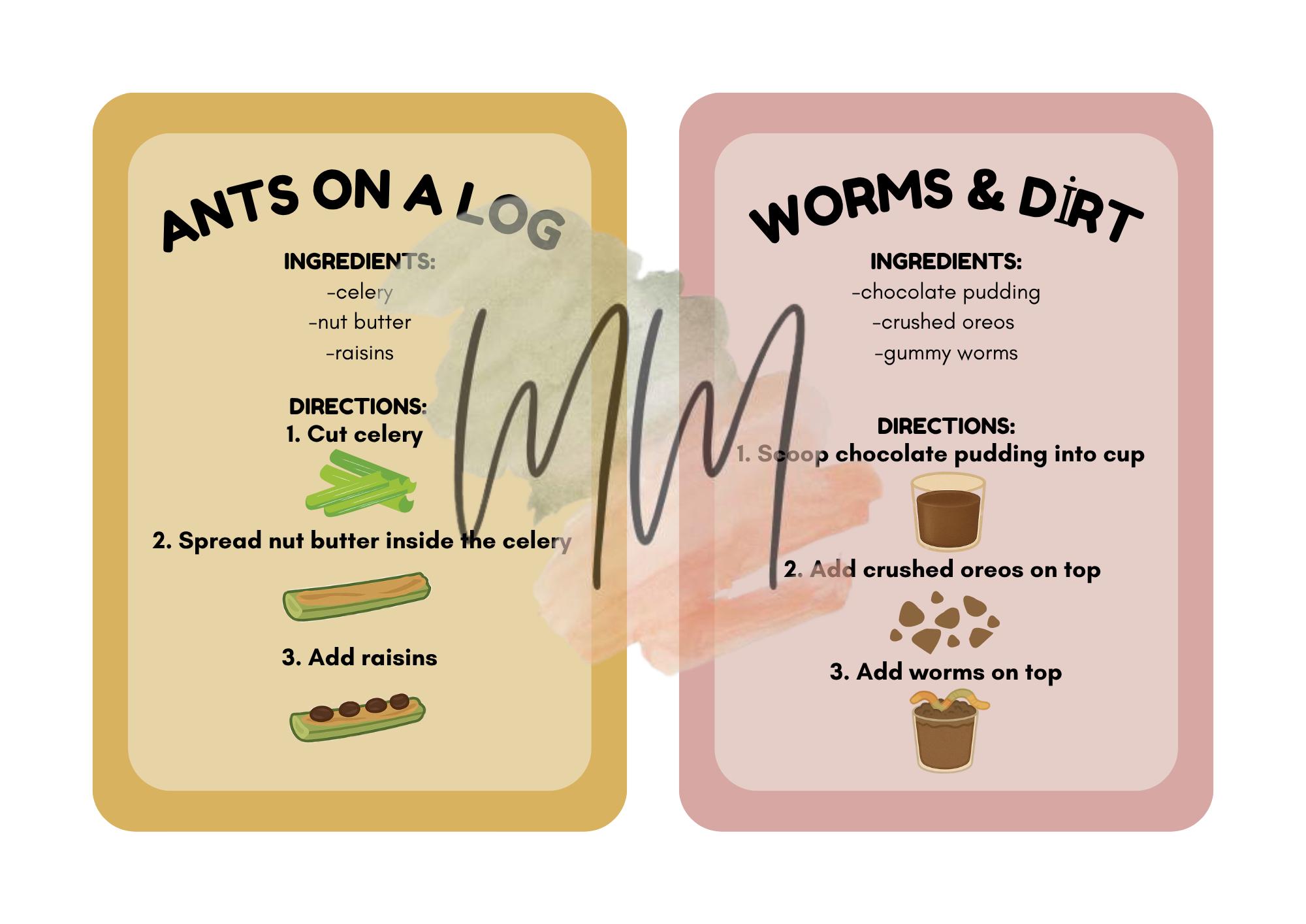 Kids Recipe Cards | Printable Snack Recipes for Kids | Montessori ...