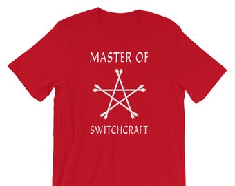 Unisex T-Shirt for computer network administrators and engineers: Master of Switchcraft, gift for geeky IT tech men or women