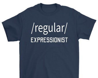 Unixes Heavy Cotton T-Shirt für Software Engineers, Computer Programmierer undLinux Geeks - Lustiger Jobtitel: Regular Expressionist