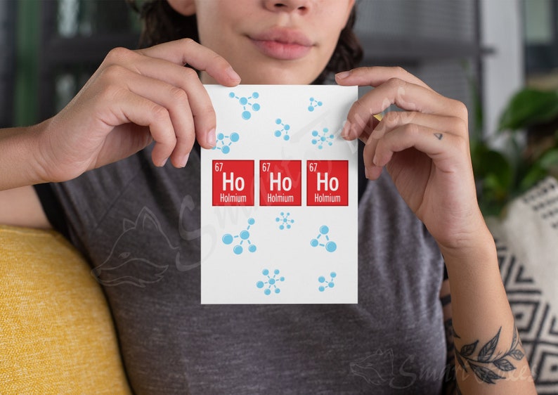 Printable Christmas Instant Download Card for Science and - Etsy