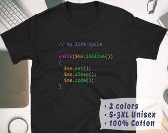 Funny Coder Programer Quote Humor Sweatshirt Eat Sleep Code Repeat 