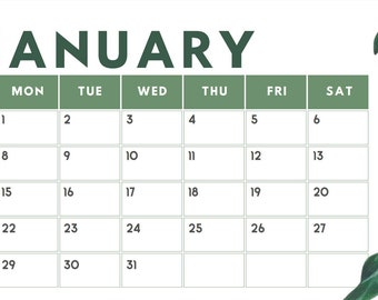 2024 Plant Calendar - printable