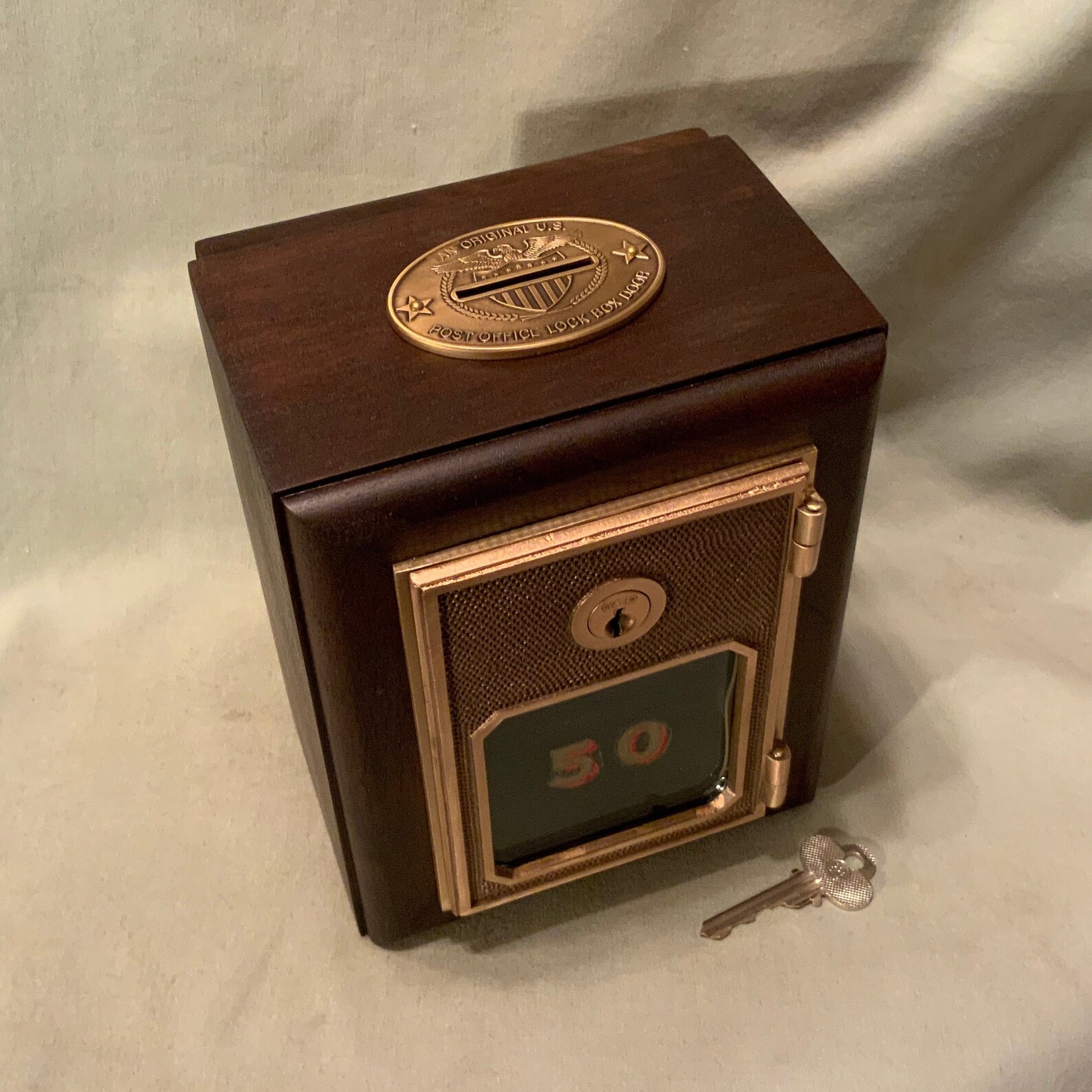 Antique Vintage Post Office Box Bank Door Mail Box Postal Etsy