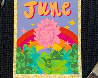 June Birth Flower print | June Birth print | Rose print | June birth month flower