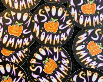 Spooky Momma vinyl sticker | Spooky sticker | stickers for mom | gifts for moms who love Halloween