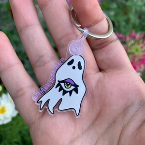 Cute Ghost keychain | acrylic keychain | Halloween keychain | Spooky cute keychain