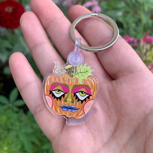 Cute Pumpkin keychain | acrylic keychain | Halloween keychain | Spooky cute keychain | pumpkin spice | pumpkin season