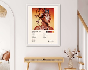 Kali Uchis – Red Moon in Venus Album Cover Poster – Digital Download | Wall Art | Celeb Print | R&B and Soul Music Poster | Cover Art