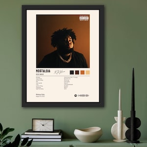 Rod Wave – Nostalgia Album Cover Poster – Digital Download | Wall Art | Celeb Poster | Music Poster | Hip Hop and R&B Poster | Cover Art