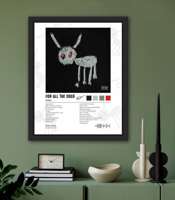 Drake – for All the Dogs Album Cover Poster – Digital