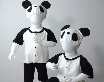 Panda Pandabär Kinder Kostüm 100% Baumwolle M2Panda