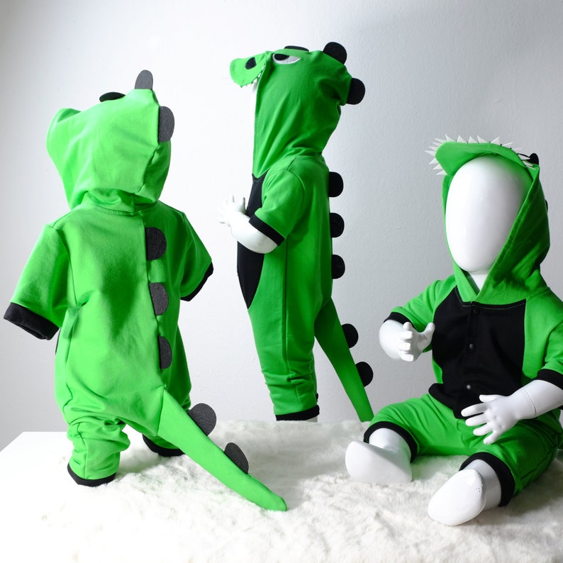 Costume de dinosaure en 100 % coton, costume pour enfant M4Dino image 7
