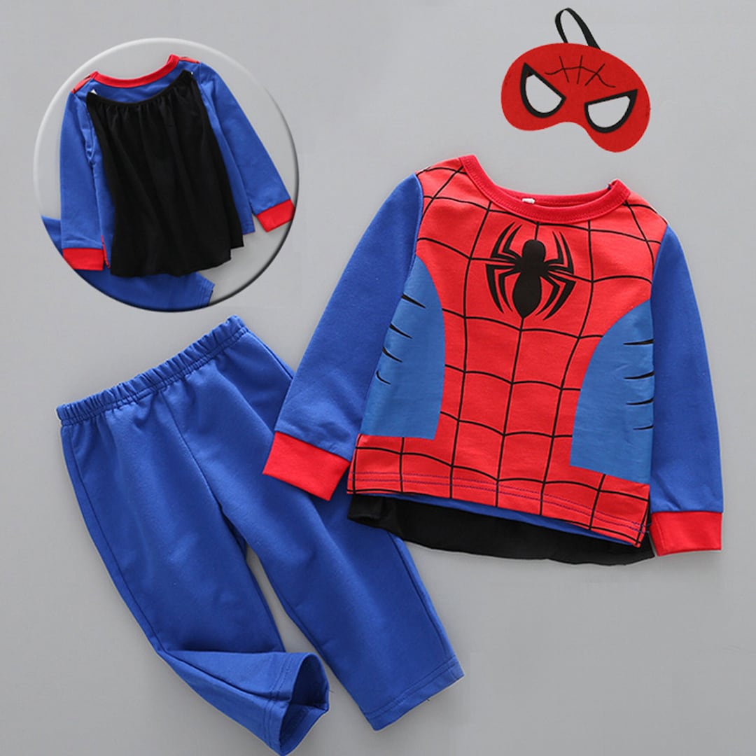 Cotton 4pcs Spiderman Costume Baby Toddlers Costume Etsy Australia
