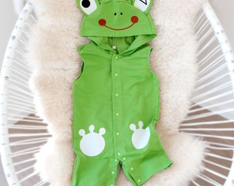 100% Baumwolle Froschkostüm Kinder Karneval Fasching M3Frosch