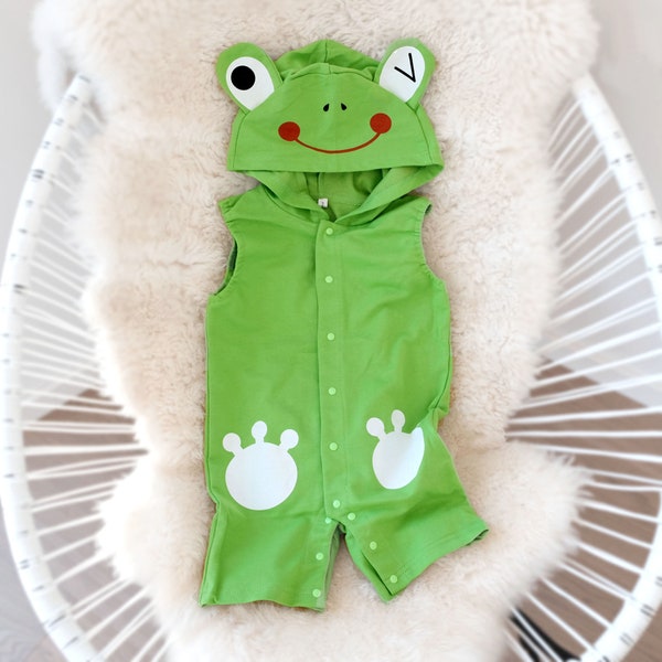 100% cotton frog costume children's carnival fancy dress M3Frosch