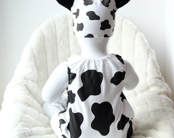 Costume de vache 100% coton, costume de carnaval pour enfants M6Kuh