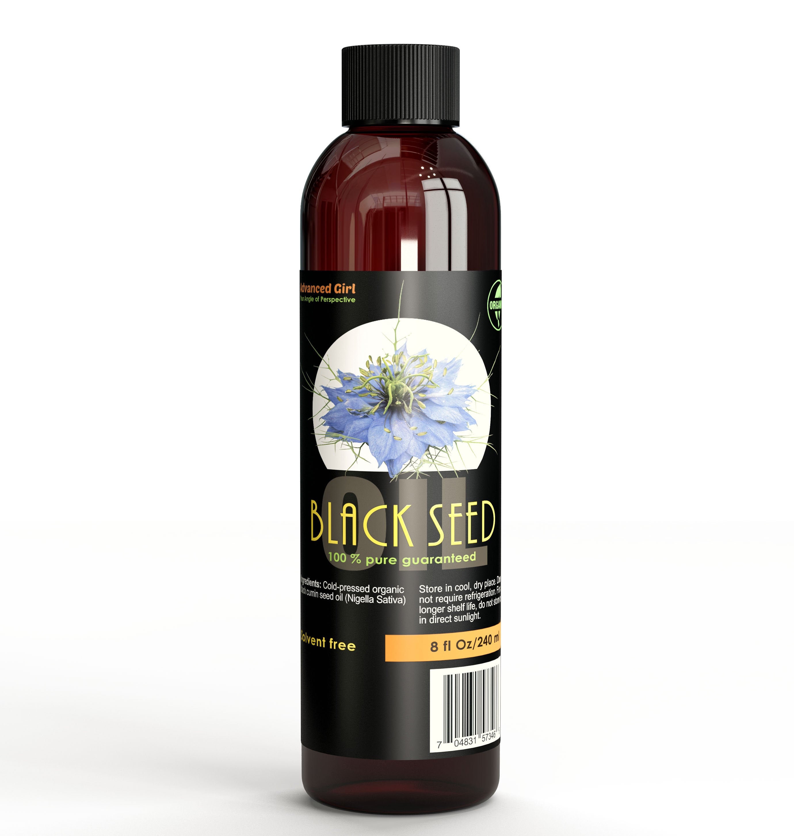 Organic Black Cumin Seed Oil Cold Pressed 8 oz PET Bottle Etsy