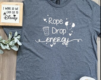 Rope drop energy theme park shirt