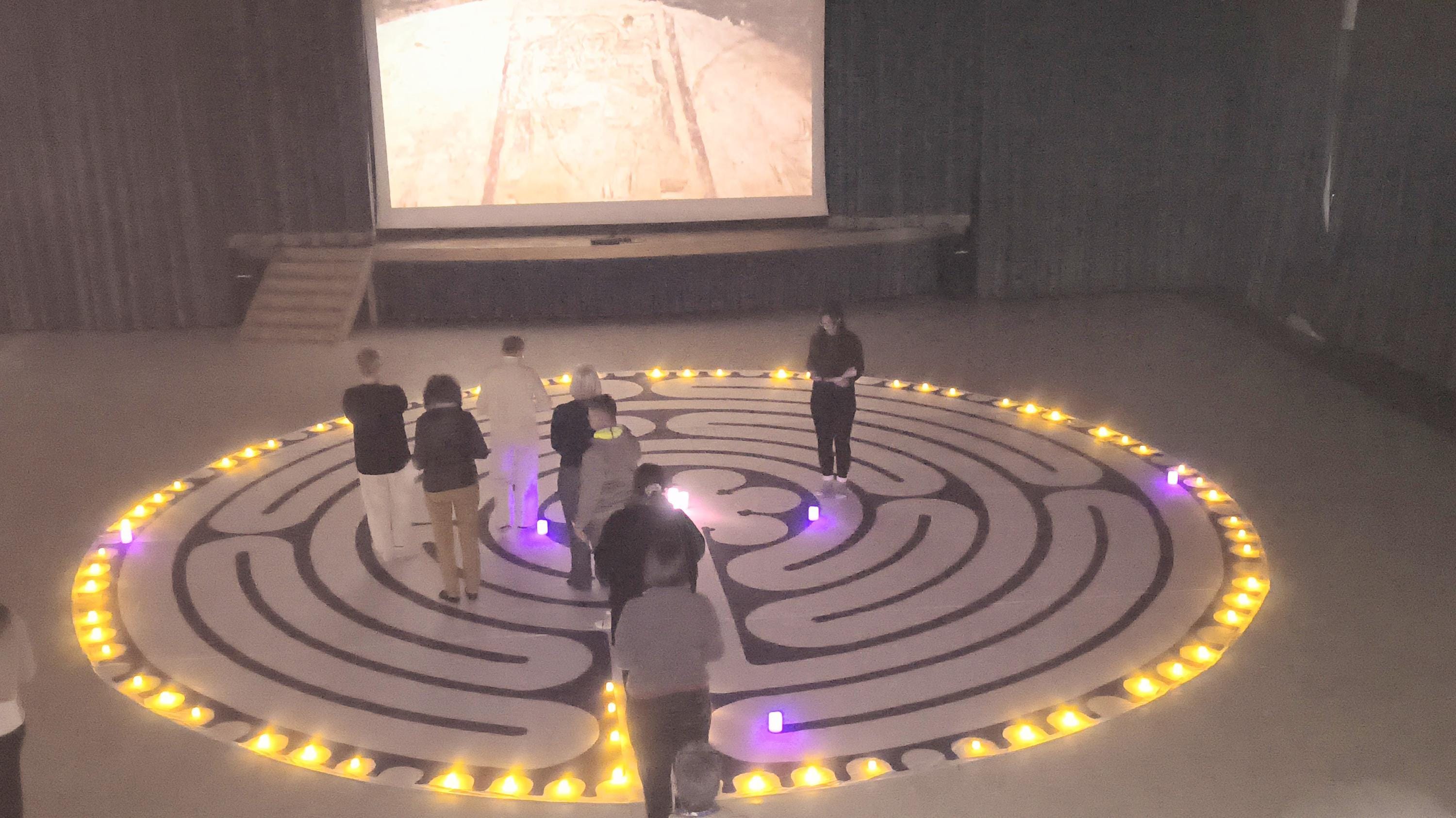 Custom EXTRA LARGE 22-30 FOOT 7circuit Portable Labyrinth for ...