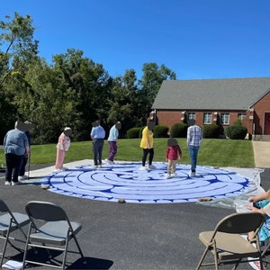 Custom LARGE Portable Labyrinth for Meditation at Home, LARGE SIZE ...