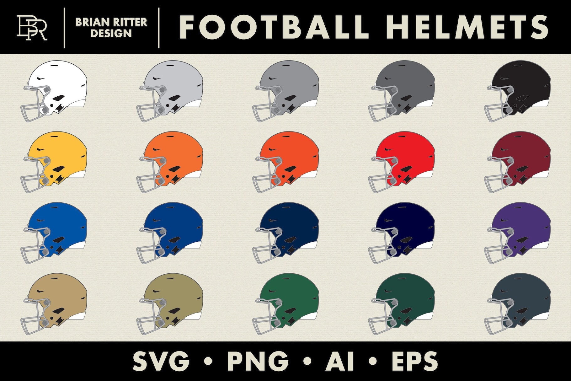 Football Helmets | Graphic Objects | Sports Elements | Football PNG |  Football SVG | EPS | Digital Art | Printable Art - Etsy, image size:1820x1214