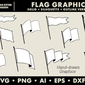 Flag Graphics | Banners | Pennants | Flags | PNG | SVG | DXF | Digital Art | Printable Art