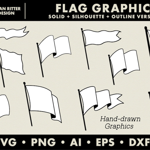 Flag Graphics | Banners | Pennants | Flags | PNG | SVG | DXF | Digital Art | Printable Art