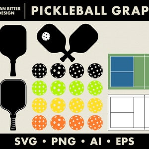 Picklebal | Grafische objecten | Sportelementen | PNG | SVG | EPS | Digitale kunst | Afdrukbare kunst