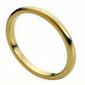Tungsten wedding band hombres amarillo oro anillo pulido 2mm anillo de compromiso amarillo oro boda banda aniversario banda de mujeres anillo brillante