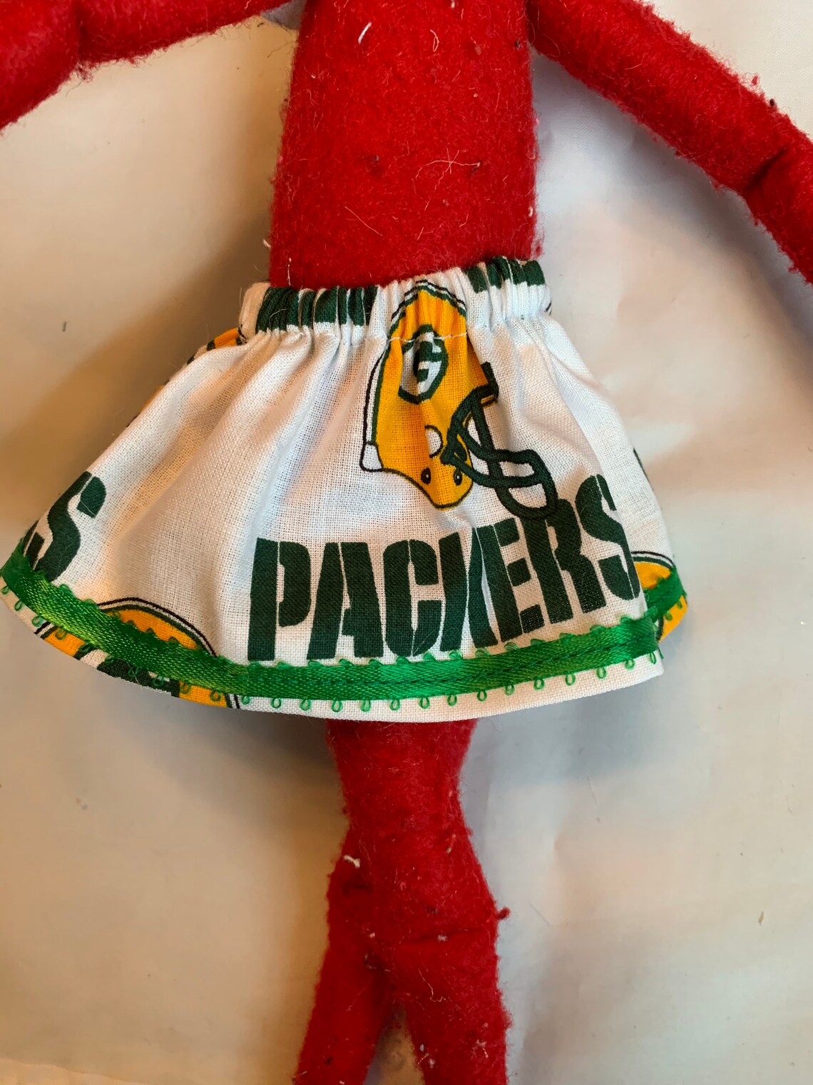 Green Bay Packers Elf Skirt by Christmas Shelf Clothes for 12 Etsy