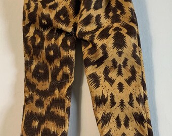 Leopard Print Elf Pants by Christmas Shelf Clothes for 12 Inch Girl Elf or Pixie