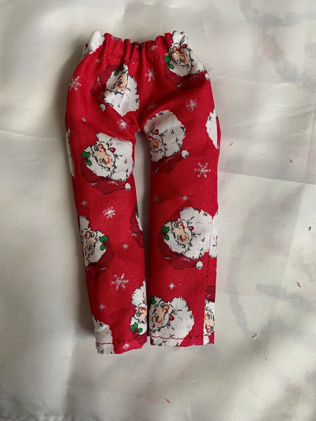 Red Santa Face Elf Pants With Glitter by Christmas Shelf Clothes for 12 ...