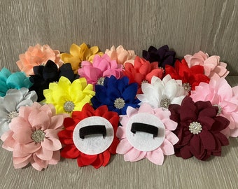 WHOLESALE 3.5” Gem Dog Collar Flowers, Dog Grooming Tools & Accessories, Medium/Large Dog Accessories, Collar Attachments