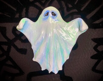 Halloween Haunted Ghost Pin Large