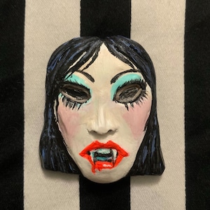 Vampir Halloween Maske Pin