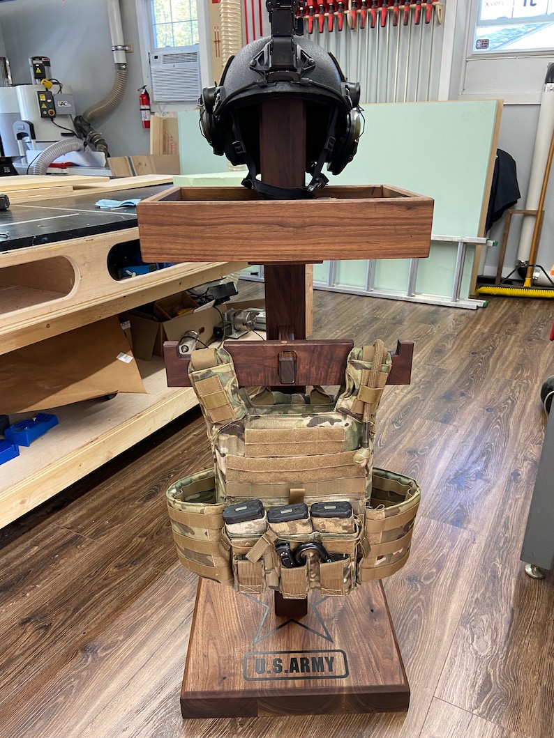 Body Armor Gear Stand Tactical Gear T Stand. Etsy