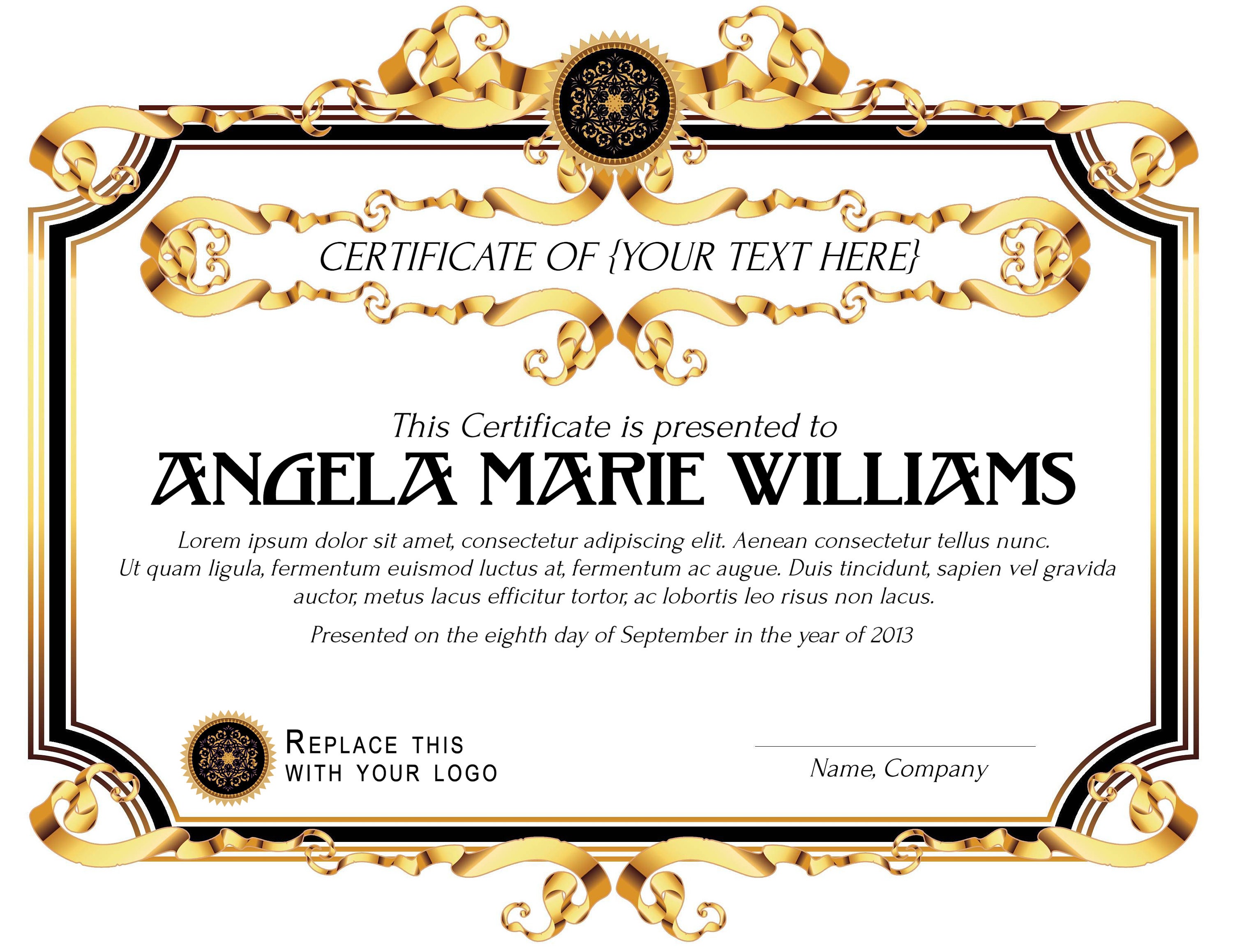 Generic Certificate Template