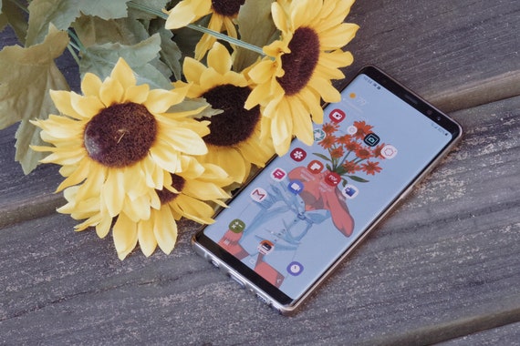 Flower Girl Phone Wallpaper Lockscreen Background Iphone Etsy