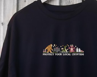 Protect the Cryptids Embroidered T-Shirt