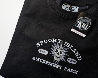 Spooky Island Embroidered Sweatshirt