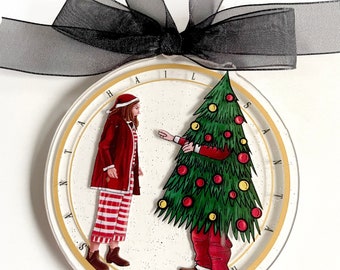 Hail Santa Christmas Tree Ornament