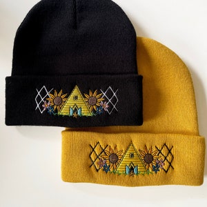 Temple Embroidered Beanie